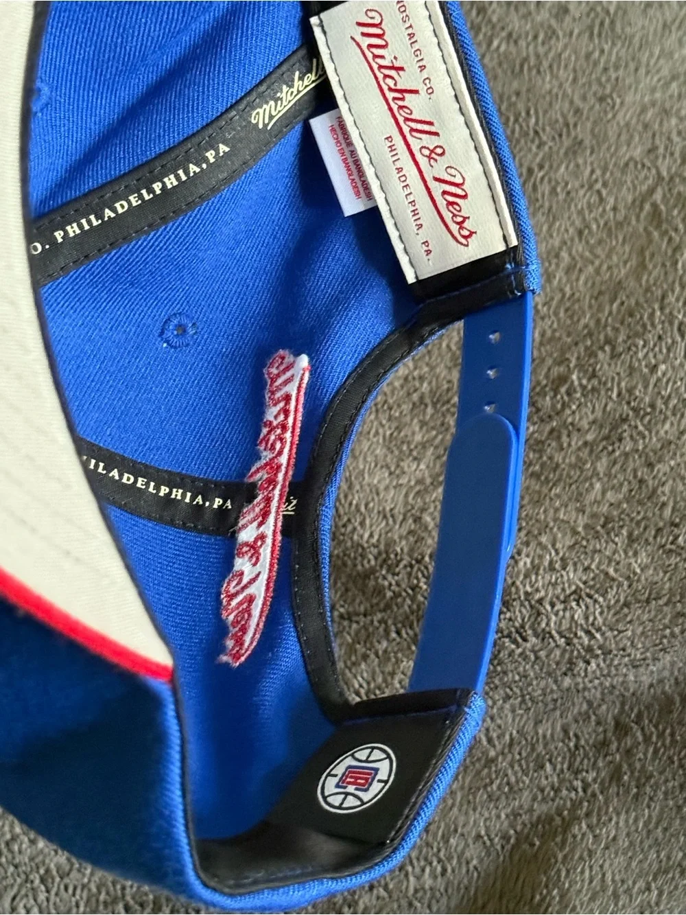 Mitchell & Ness Los Angeles Clippers Adjustable Snapback Hat